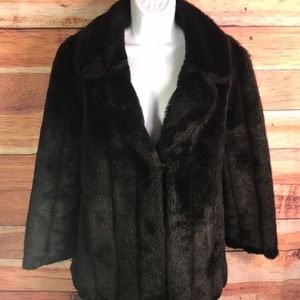 U.K. Style Women’s Simulated Fur Coat by B.Y.